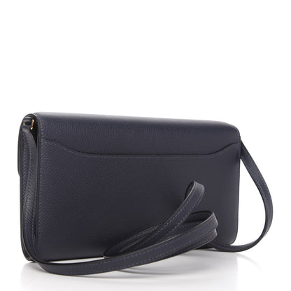 Hermes Evercolor Constance Wallet To Go Bleu Nuit 3 of 10