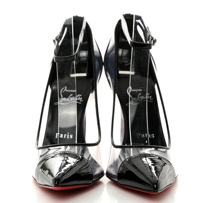 Christian Louboutin Patent PVC Debout Condorapik 100 Pumps 39 Black 2 of 7