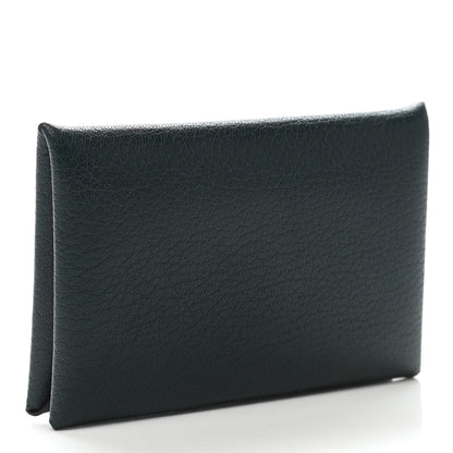 Hermes Chevre Mysore Calvi Card Case Vert Cypress 3 of 7