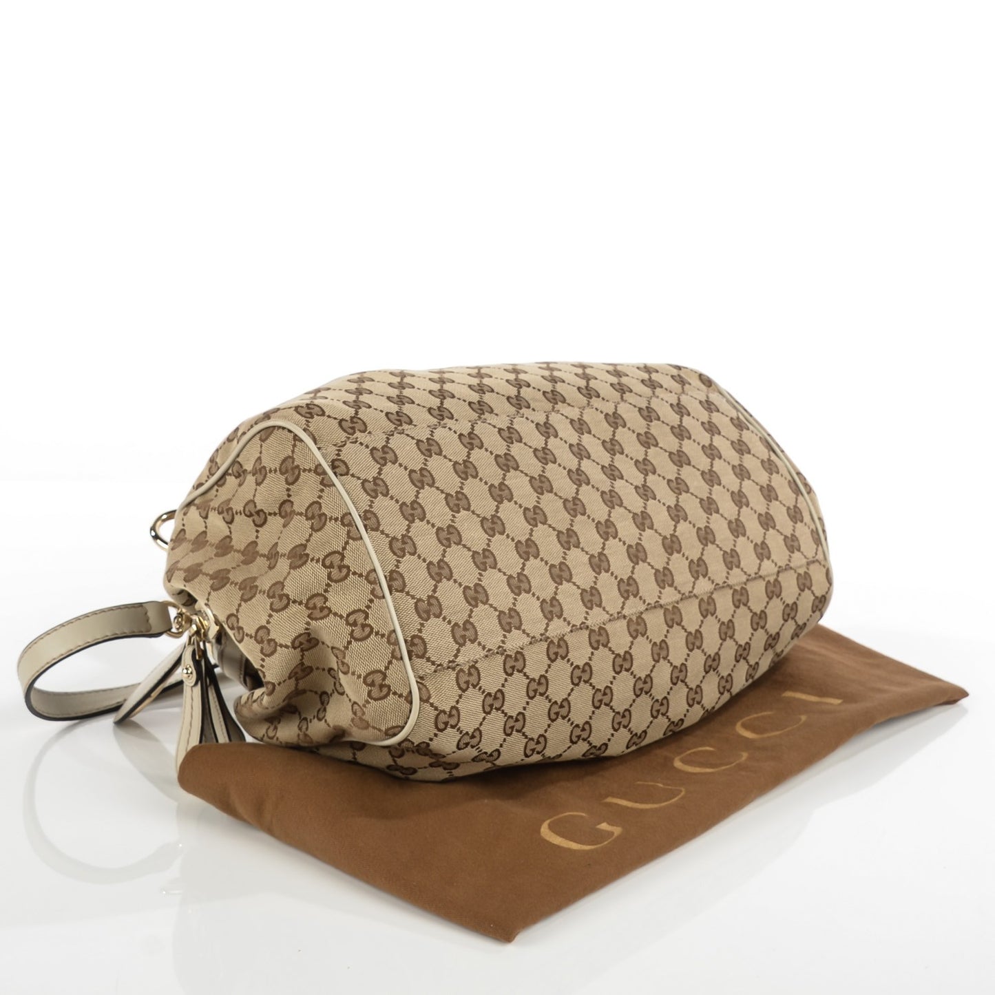 Monogram Medium Sukey Boston Bag Off White