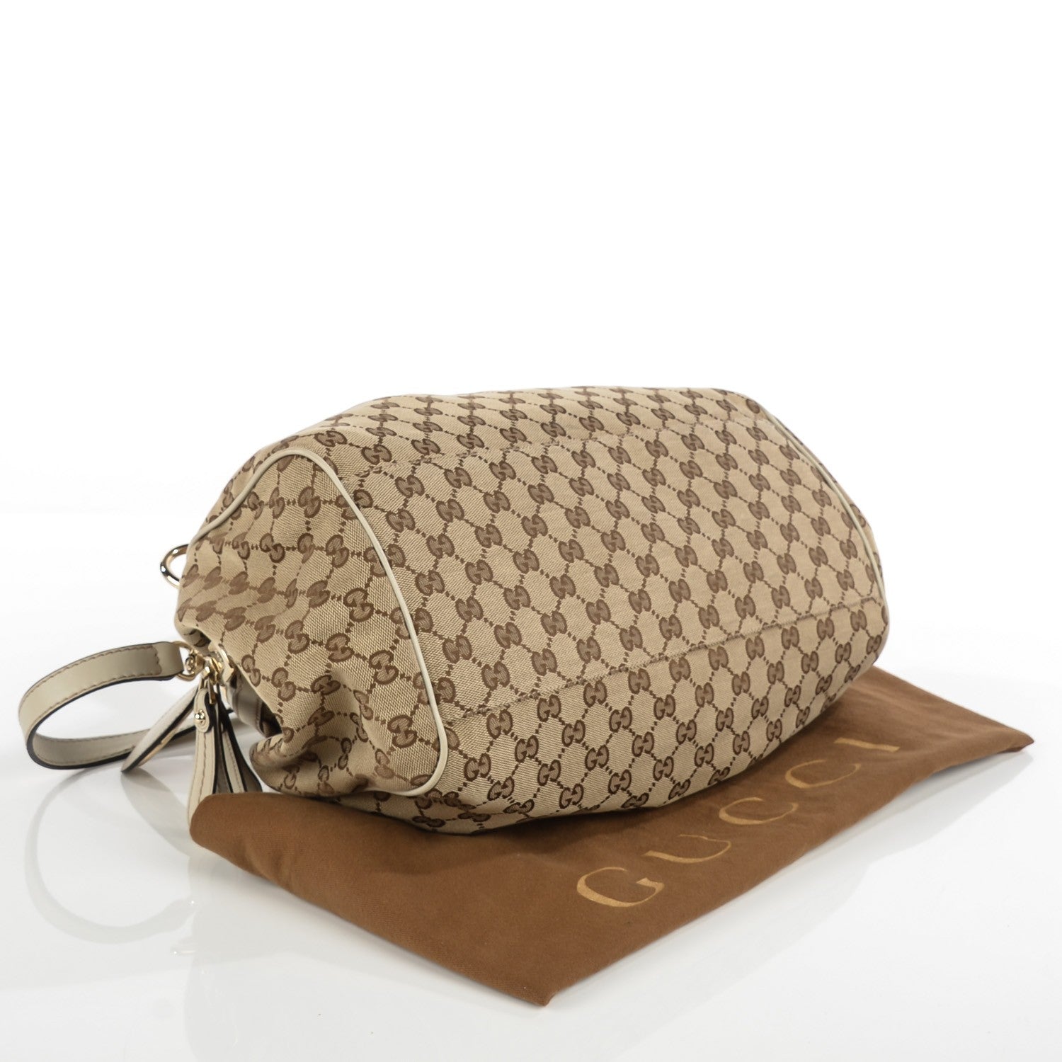 Gucci Monogram Medium Sukey Boston Bag Off White 4 of 7