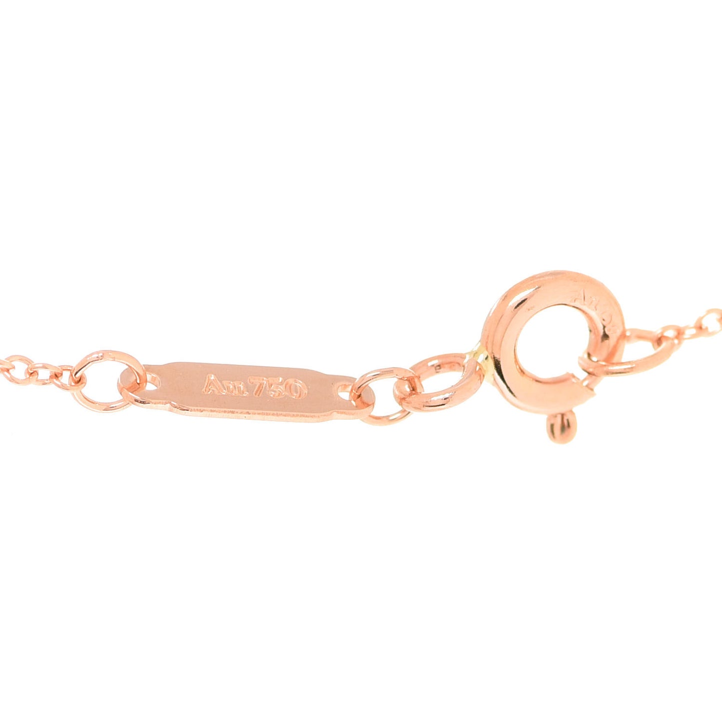 18K Rose Gold Diamond Medium Ampersand Pendant Necklace