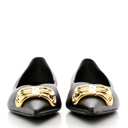 Balenciaga Nappa BB Knife Pointy Toe Ballerina Flats 40 Black 2 of 9