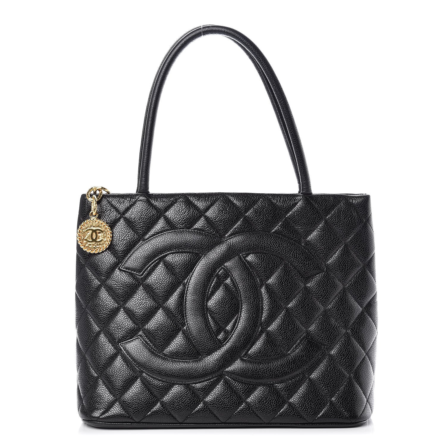Chanel Caviar Quilted Medallion Tote Black 1 of 11