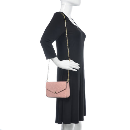 Louis Vuitton Empreinte Pochette Felicie Chain Wallet Rose Poudre 2 of 14