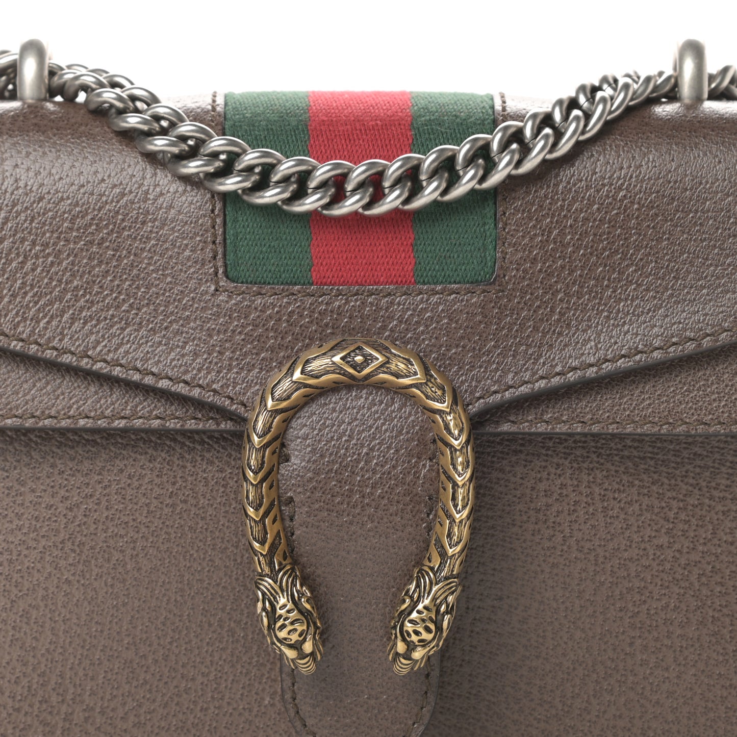 Textured Calfskin Web Mini Dionysus Shoulder Bag New Acero