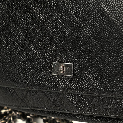 Chanel Caviar Quilted Reissue Wallet On Chain WOC Black 8 of 9
