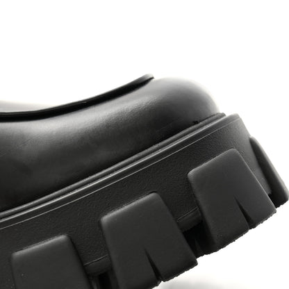 Prada Spazzolato Rois Monolith 55mm Derby Loafers 35.5 Black 9 of 9