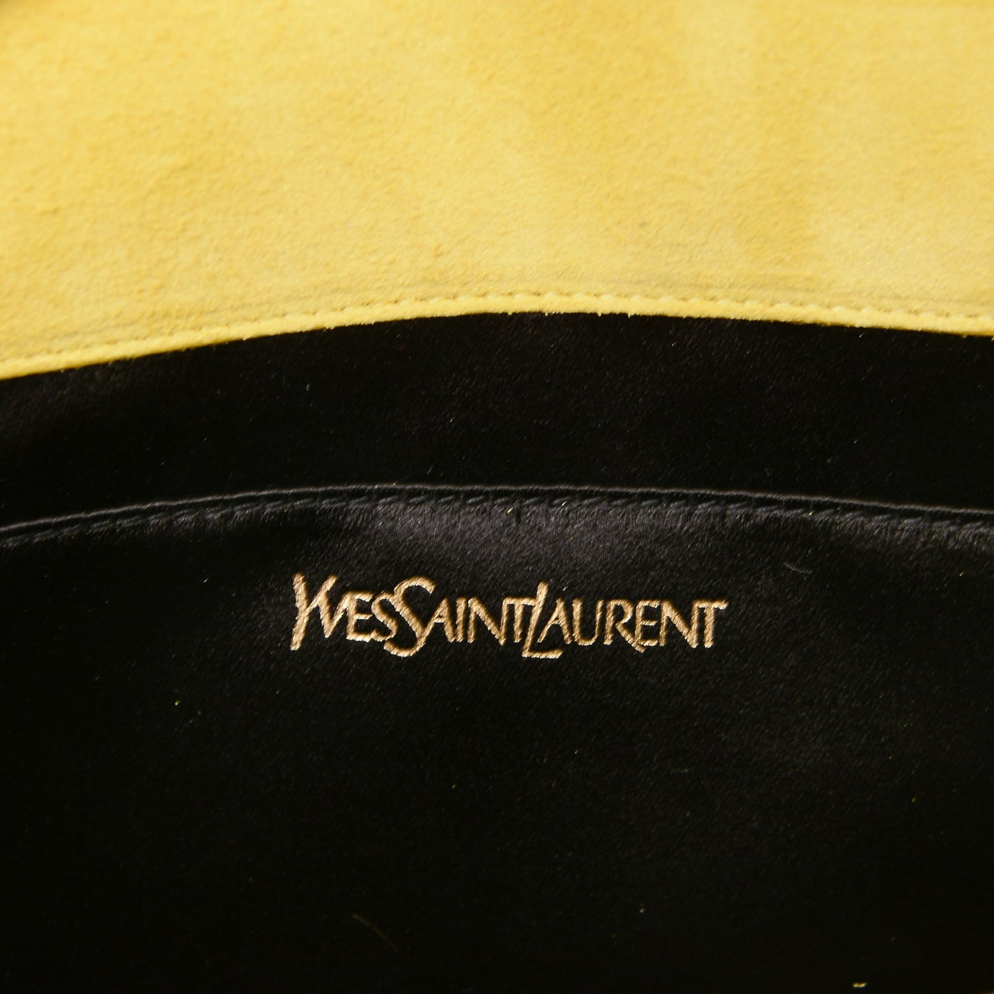 Patent Calfskin Monogram Large Belle De Jour Clutch Yellow