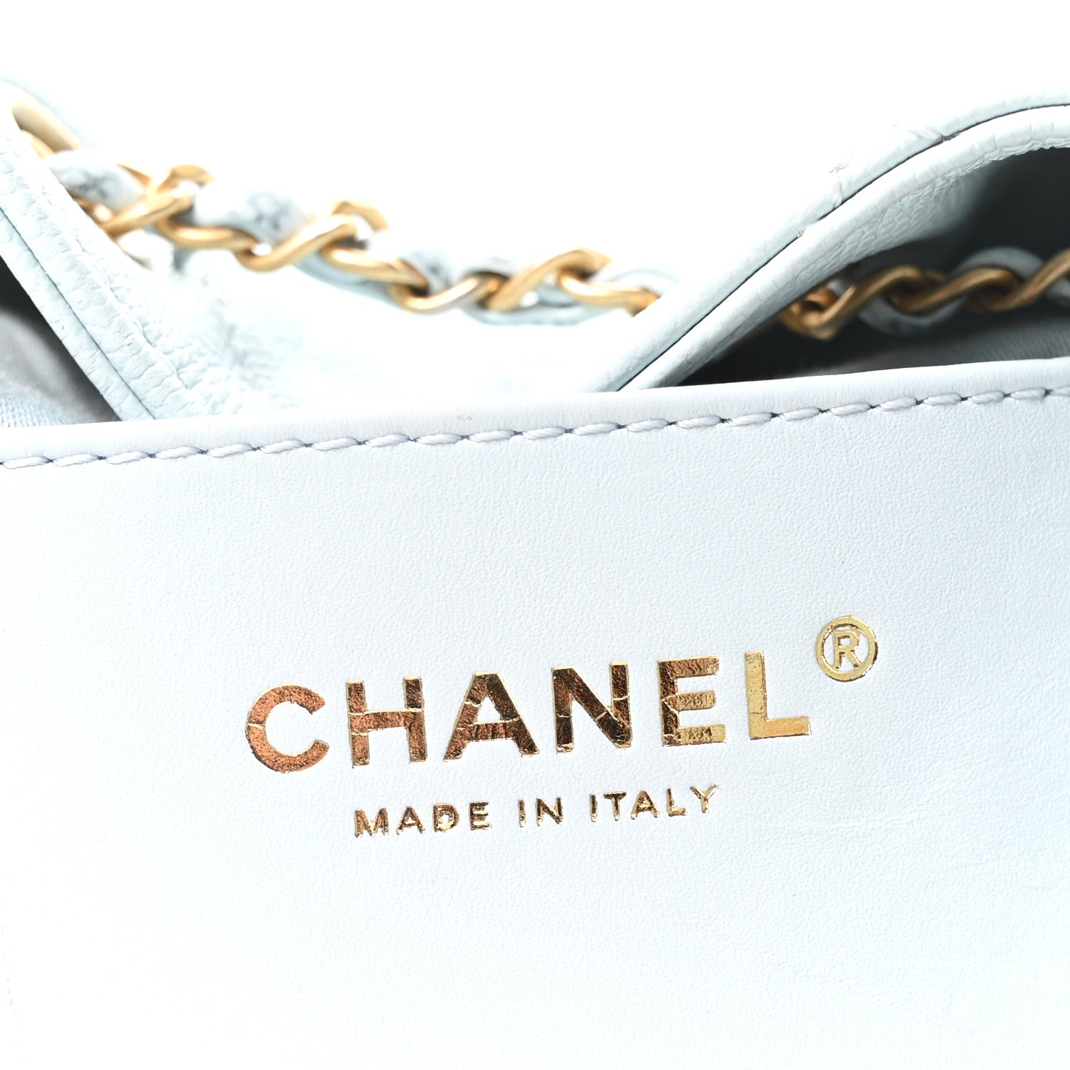 Chanel Caviar Quilted Small Chanel 25 Handbag Light Blue 6 of 10