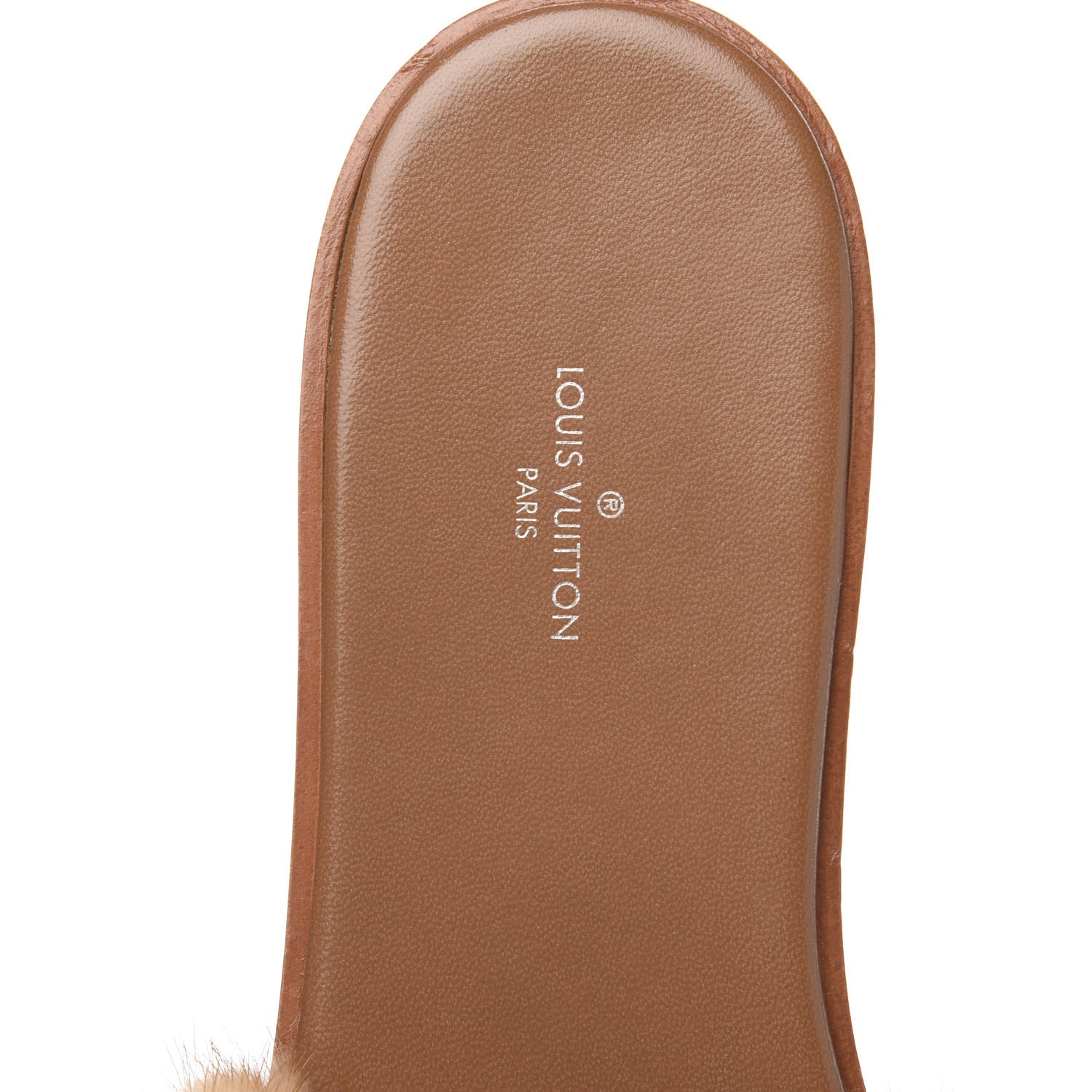 Louis Vuitton Mink Fur Lock It Flat Mule 40 Beige 4 of 7