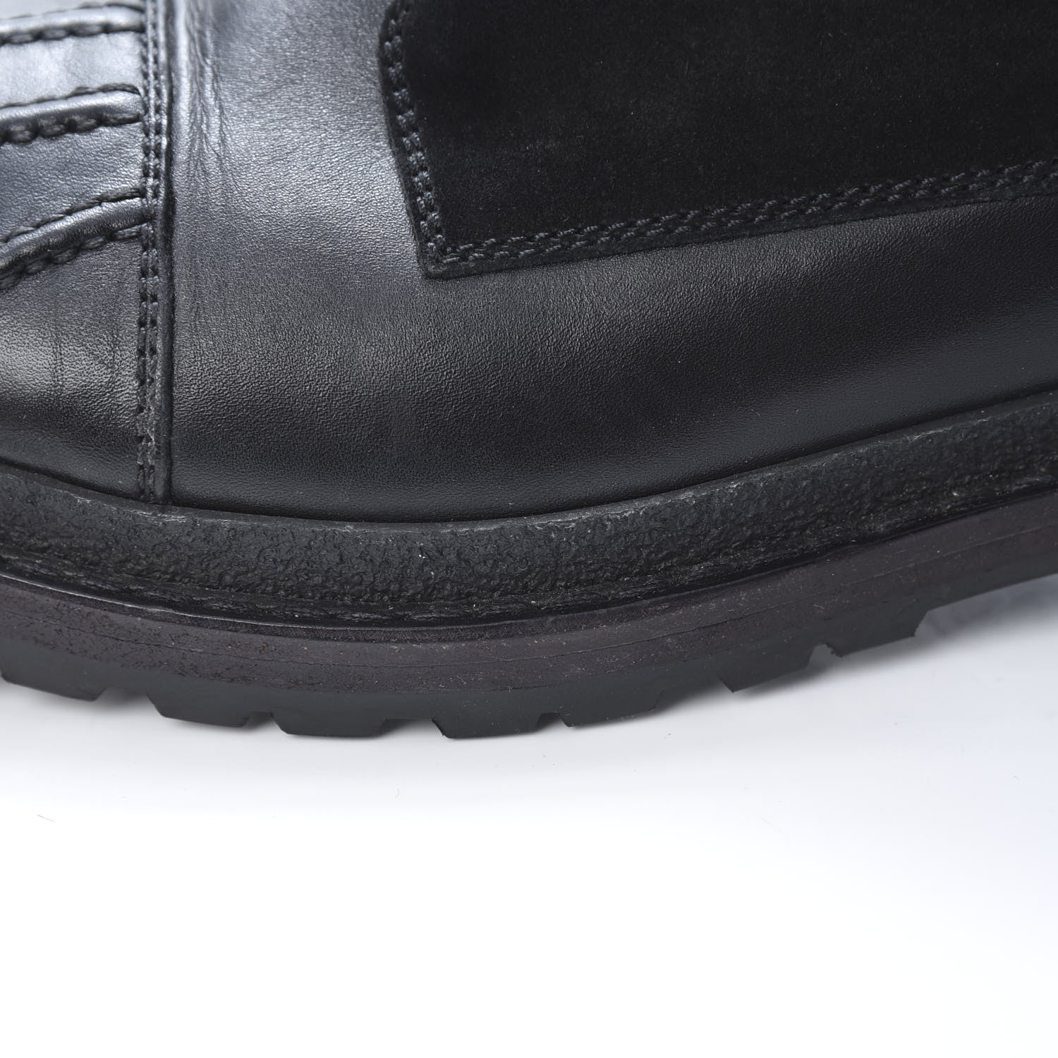 Chanel Calfskin Suede CC Ankle Snow Boots 39.5 Black 7 of 10