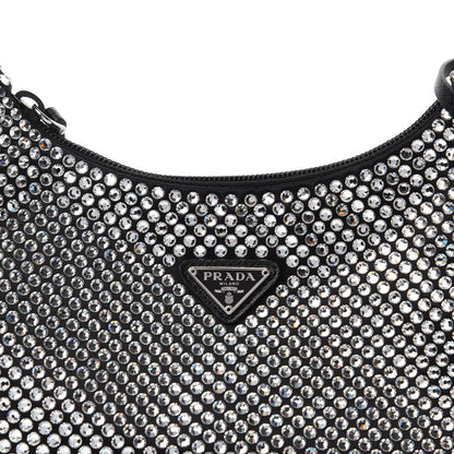 Prada Satin Crystal Mini Re-Edition 2000 Bag Cristal 10 of 11
