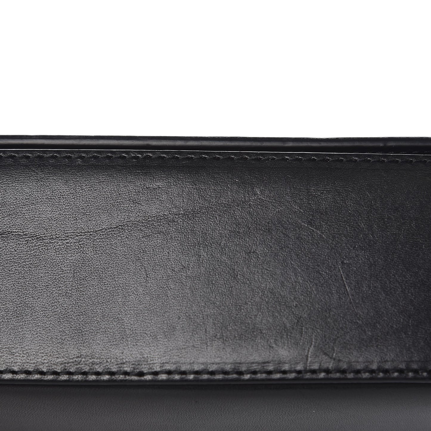 Calfskin Envelope Flap Crossbody Bag Black