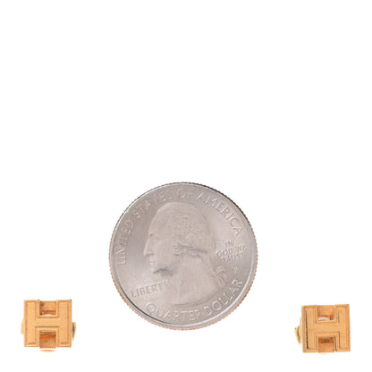 Hermes Gold Plated Cage d'H Earrings 2 of 5
