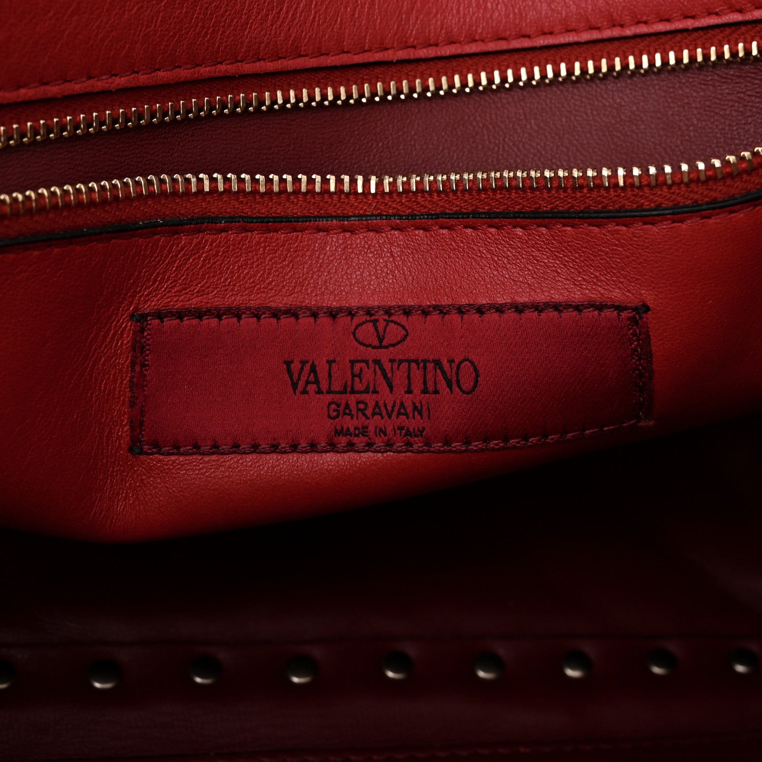 Valentino Garavani Nappa Large Rockstud Spike Shoulder Bag Rubino 7 of 10