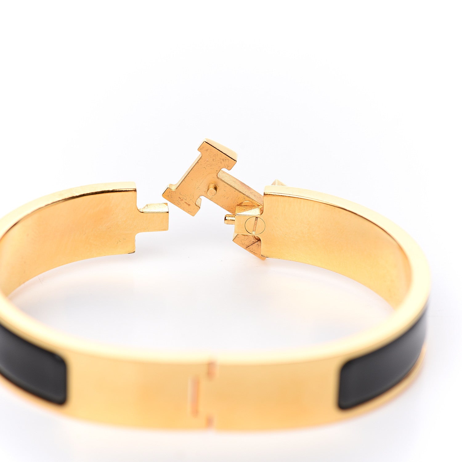 Hermes Enamel Narrow Clic Clac H Bracelet PM Black 3 of 5