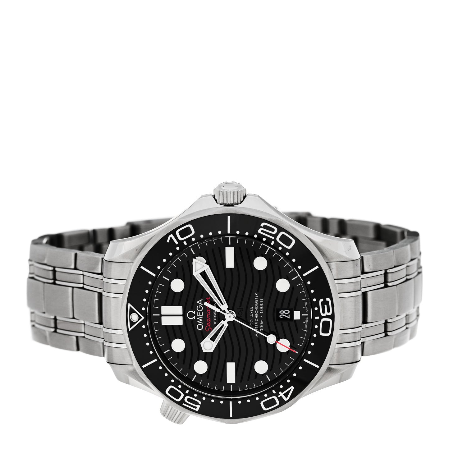 Stainless Steel 42mm Seamaster Diver 300M Co-Axial Automatic Watch Black 210.30.42.20.01.001