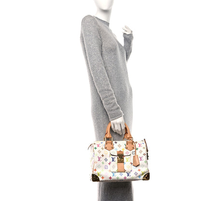 Louis Vuitton Monogram Multicolor Speedy 30 White 2 of 12
