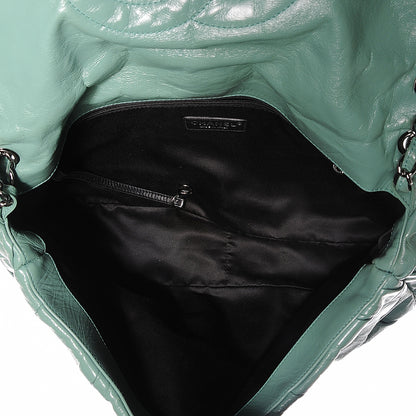 Chanel Glazed Calfskin Twisted Maxi Flap Green 5 of 8