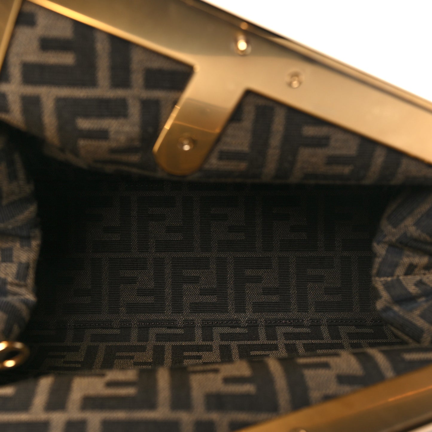 Shiny Nappa Medium Fendi First Caramello