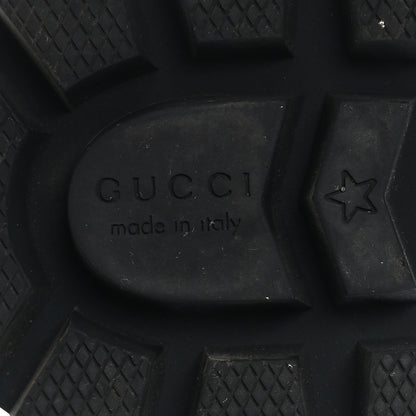 Gucci Apollo Calfskin GG Supreme Nappa Samoa Quilted Lace Up Ankle Boots 38.5 Black 10 of 10