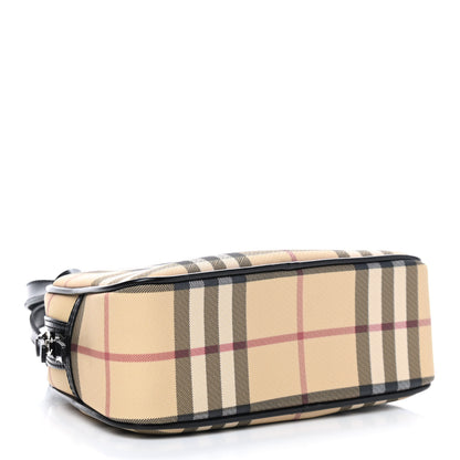 Burberry House Check Mini Top Handle Bag Black 4 of 8