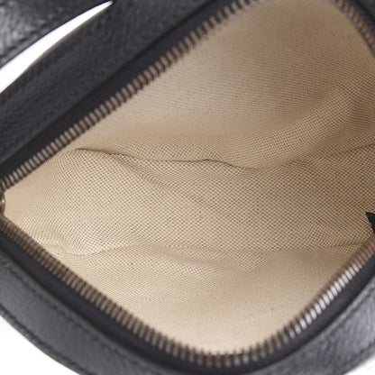 Gucci Velvet Calfskin GG Monogram Round Shoulder Bag Blue Beige 4 of 9