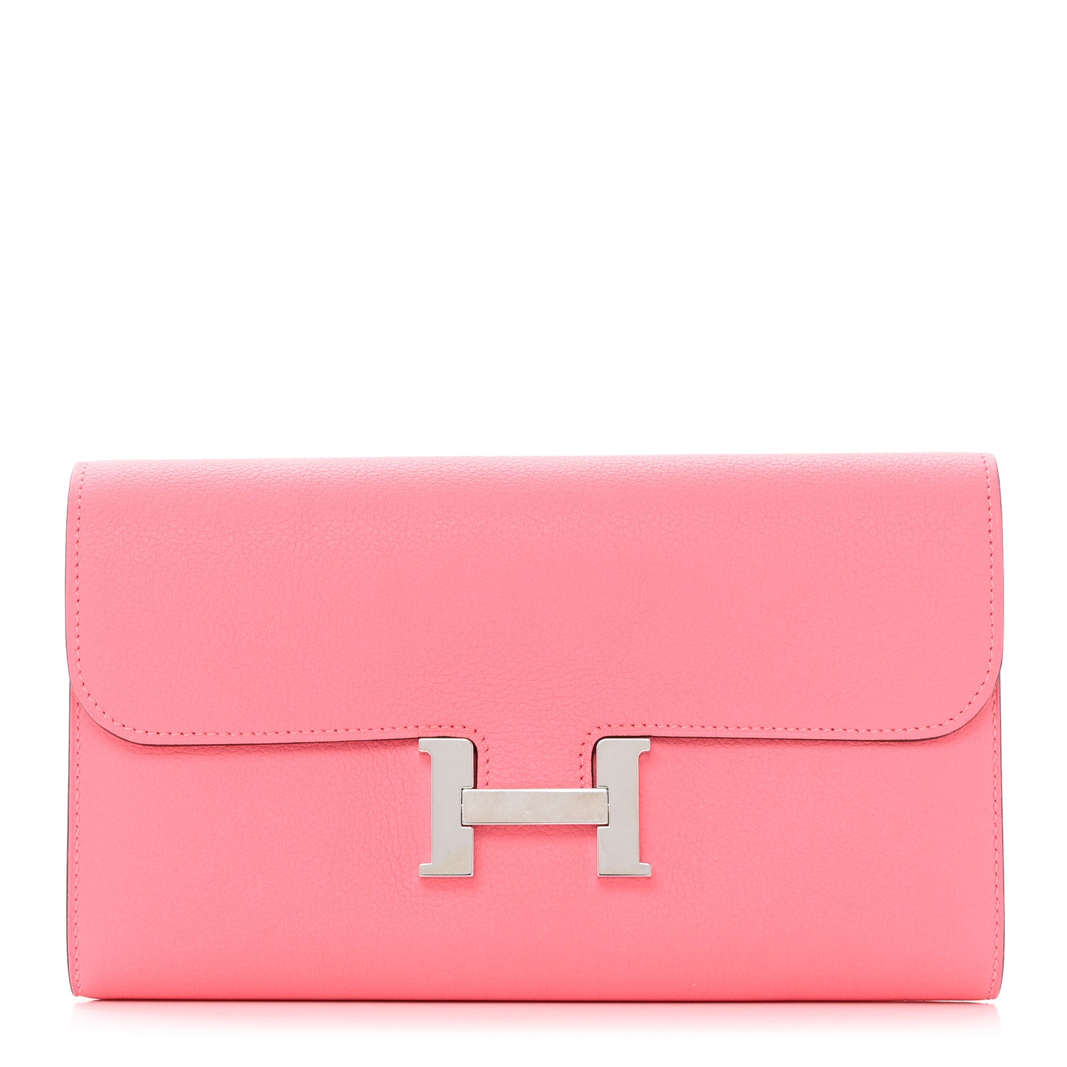 Hermes Evercolor Constance Long Wallet Rose Azalee 1 of 8