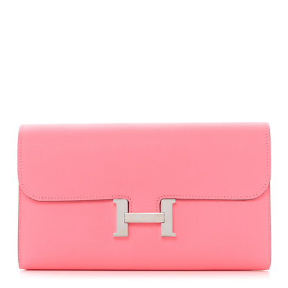 Hermes Evercolor Constance Long Wallet Rose Azalee 1 of 8