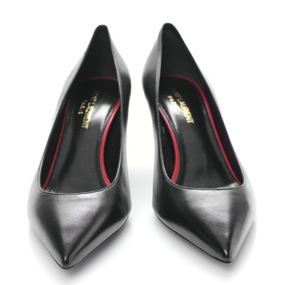 Saint Laurent Calfskin Anja 85 Pumps 37 Black 2 of 9
