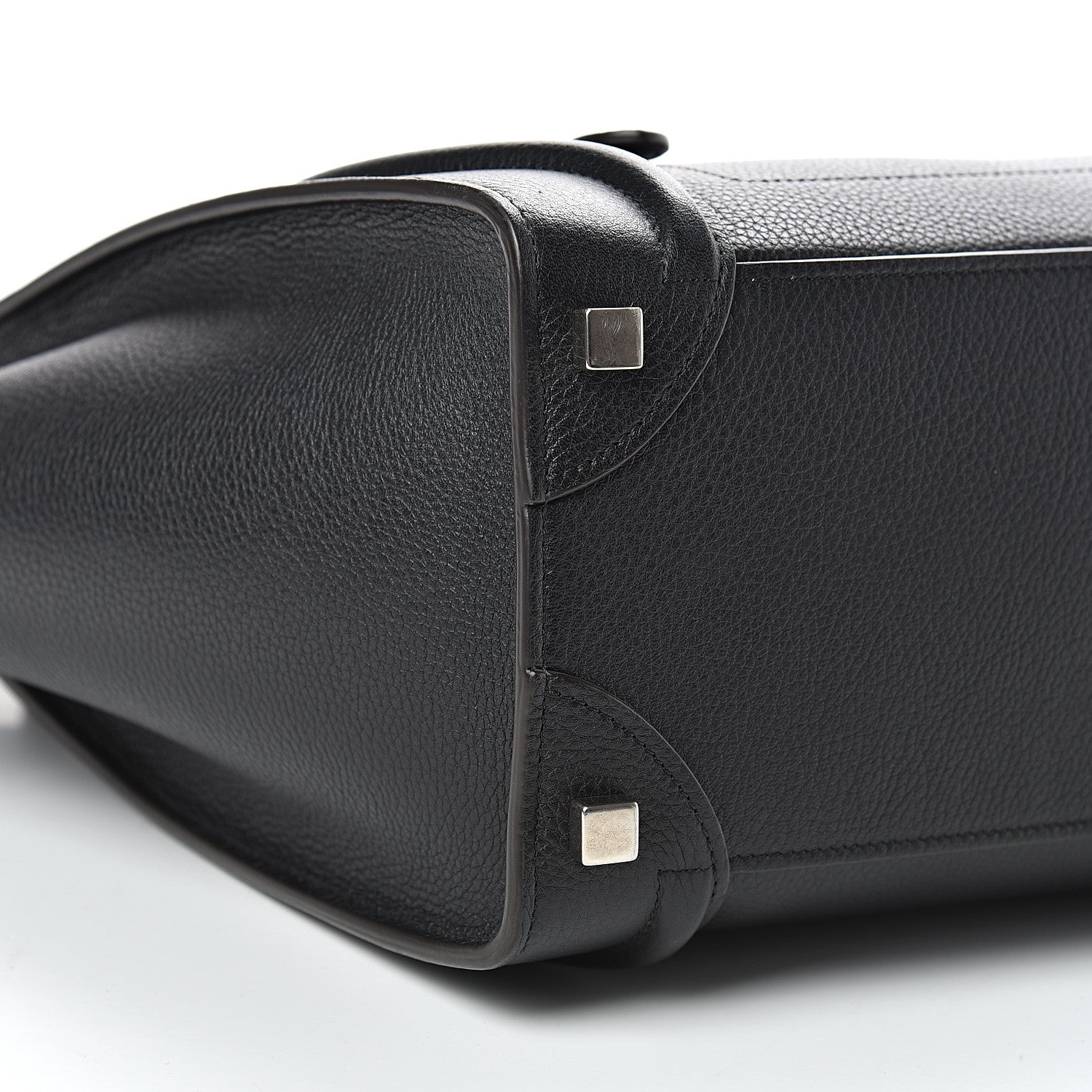 Celine Drummed Calfskin Micro Luggage Black 8 of 12