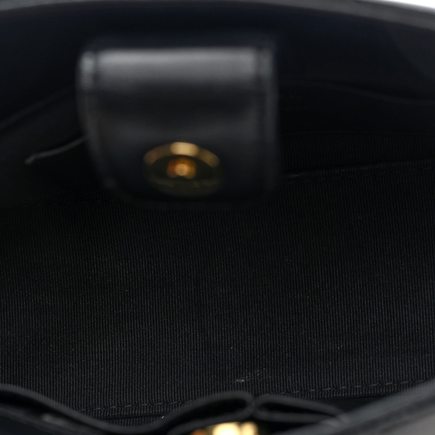 Chanel Shiny Crumpled Calfskin Quilted Clutch With Chain Black 5 of 10