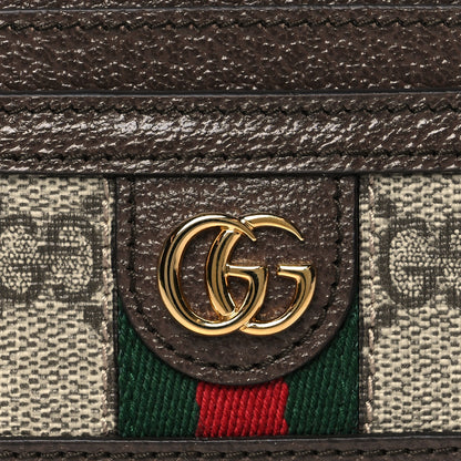 Gucci GG Supreme Monogram Ophidia Card Holder Brown 7 of 8