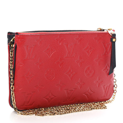 Louis Vuitton Empreinte Double Zip Pochette Marine Rouge 3 of 9