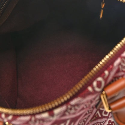 Louis Vuitton Jacquard Since 1854 Speedy Bandouliere 25 Bordeaux 5 of 9