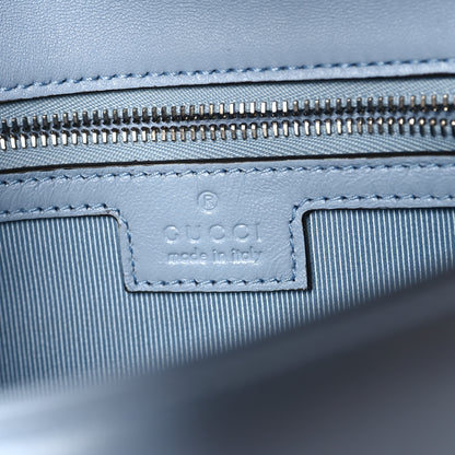 Gucci Lambskin Matelasse Medium GG Marmont Shoulder Bag Porcelain Light Blue 6 of 10