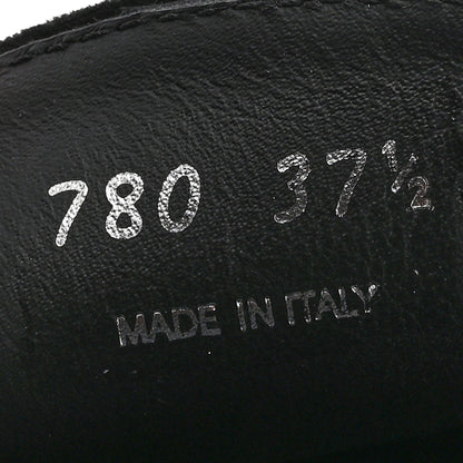 Prada Velluto Triangle 20mm Flat Mules 37.5 Black 8 of 8