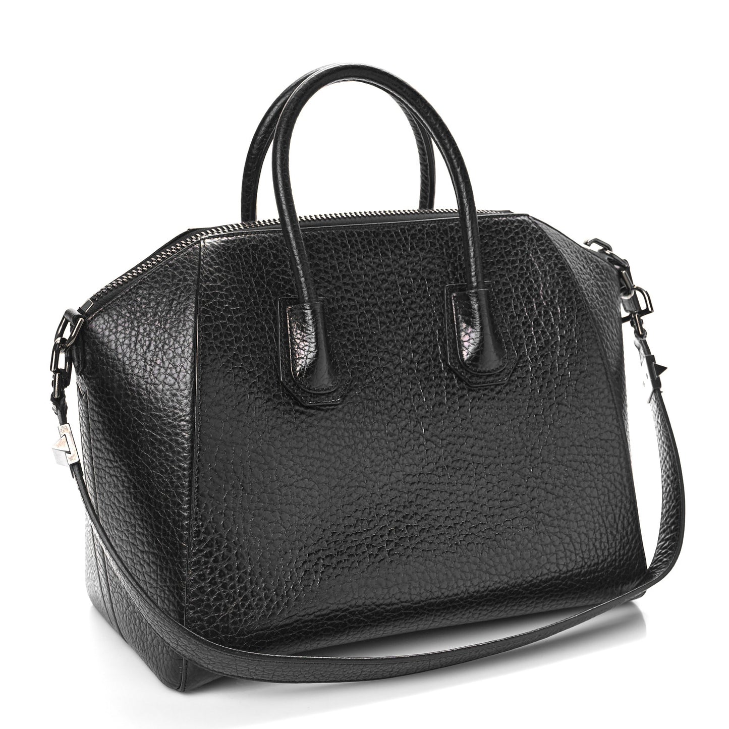 Sugar Goatskin Medium Antigona Black