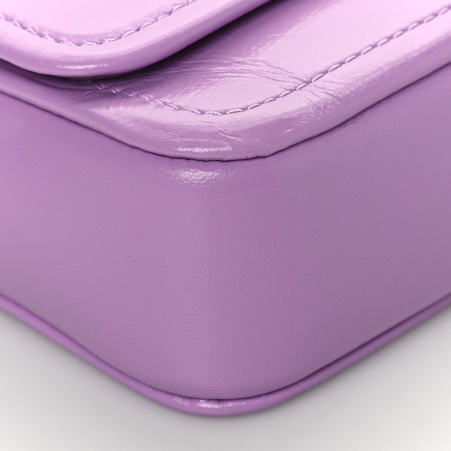 Lambskin Mini The Glam Shot Bag Regal Orchid