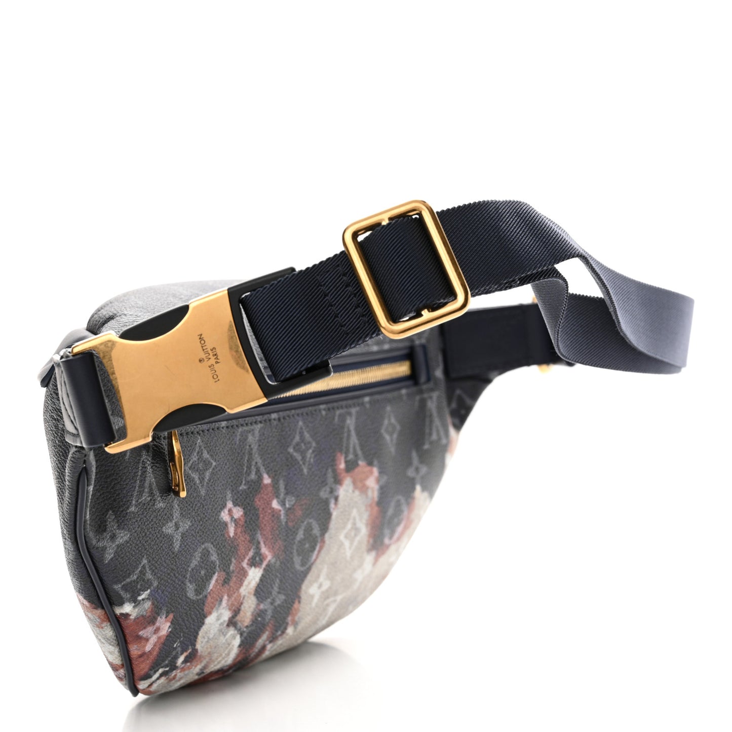 Monogram Eclipse Discovery Bleached Bumbag PM Ink Blue