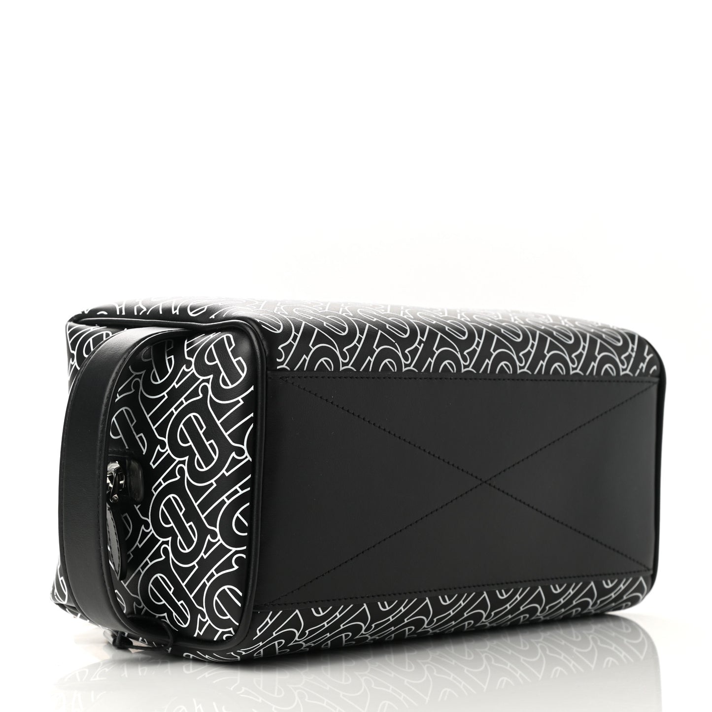 Calfskin Monogram Washbag Black White