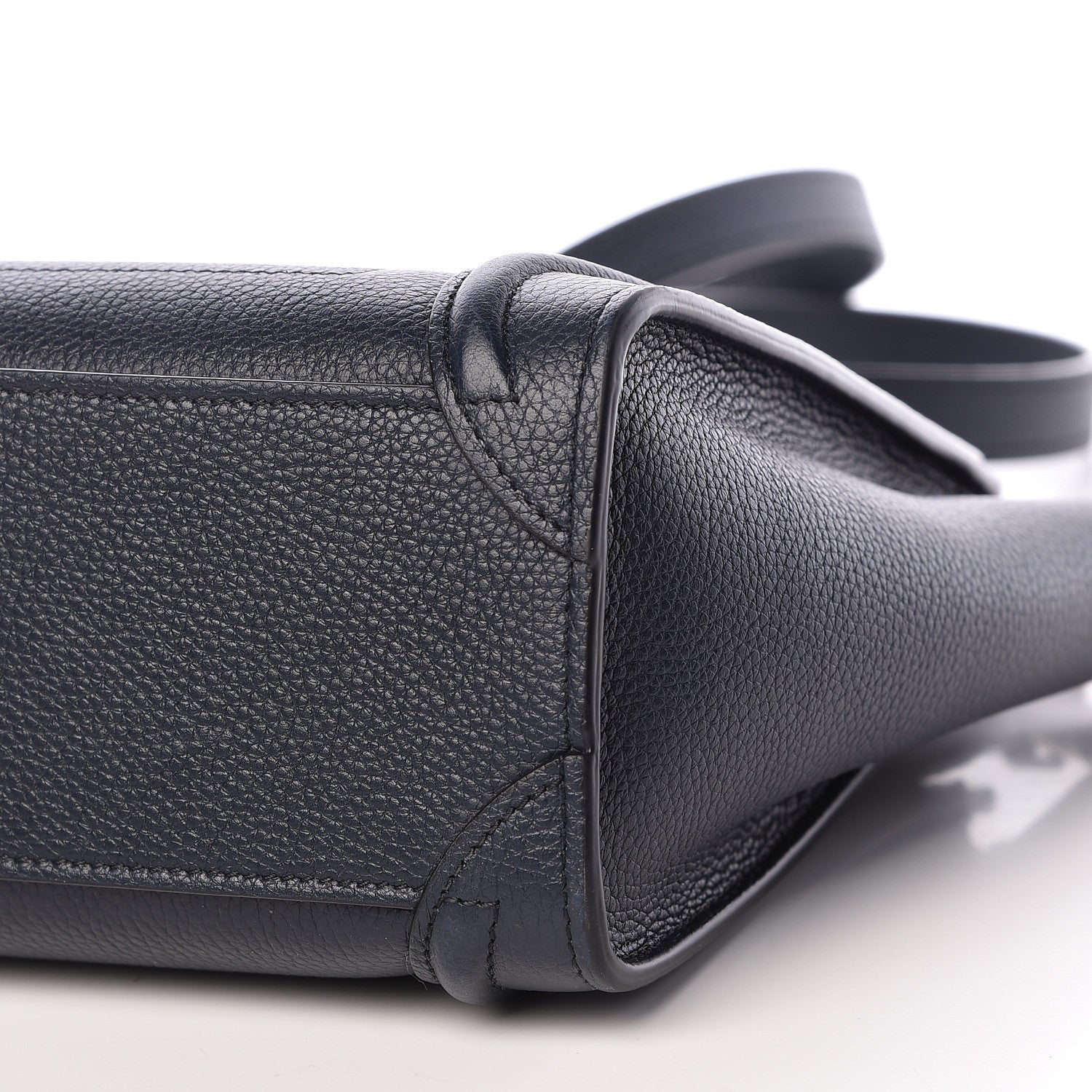 Celine Drummed Calfskin Nano Luggage Midnight 10 of 12