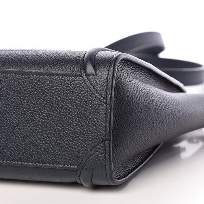 Celine Drummed Calfskin Nano Luggage Midnight 10 of 12
