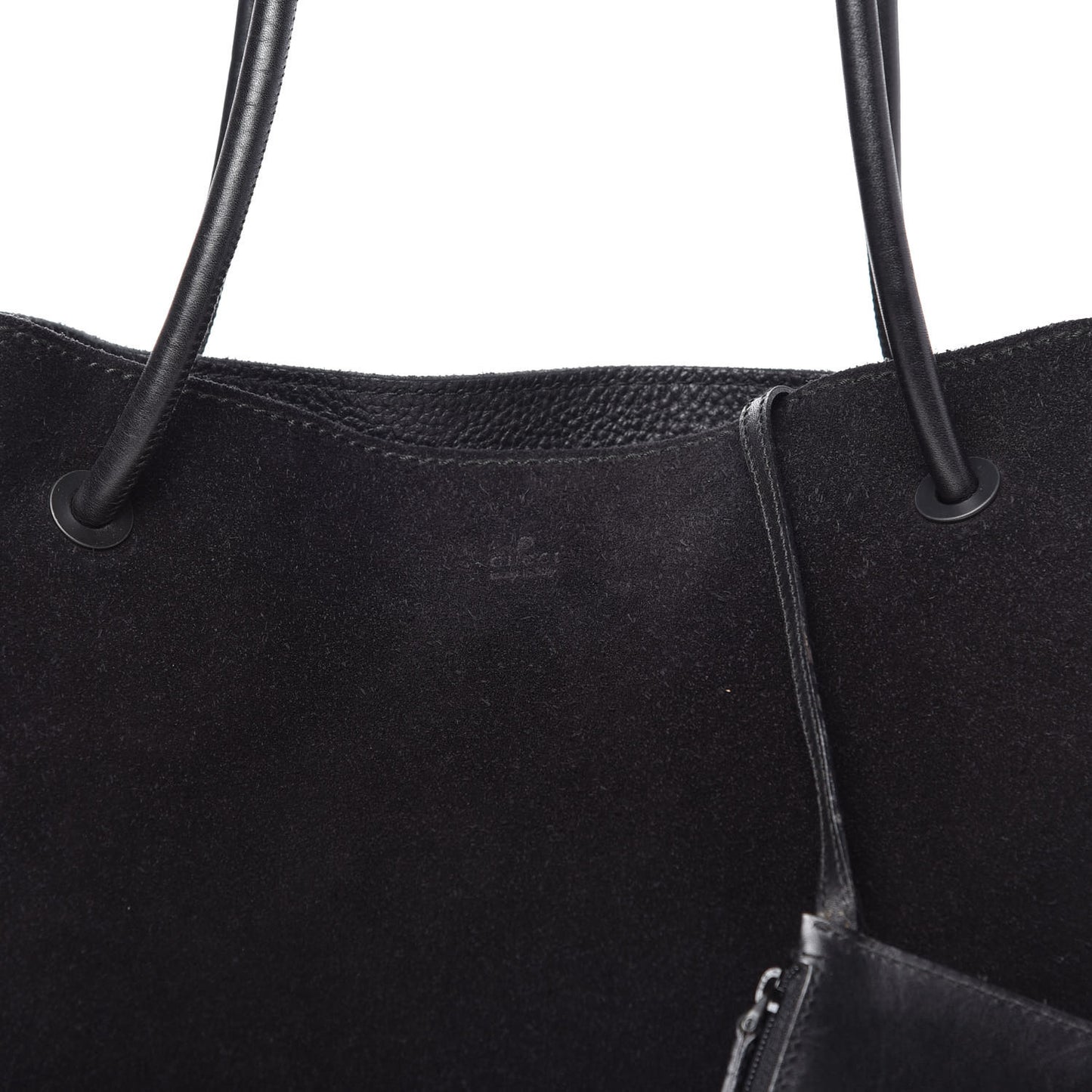 Suede Tote Black