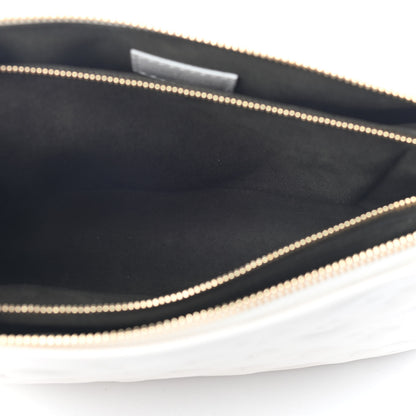 Louis Vuitton Lambskin Embossed Monogram Coussin PM Beige Cream 4 of 7