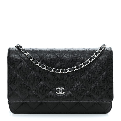 Chanel Caviar Quilted Wallet On Chain WOC Black 1 of 10