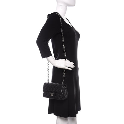 Chanel Lambskin Quilted Mini Rectangular Flap Black 2 of 11