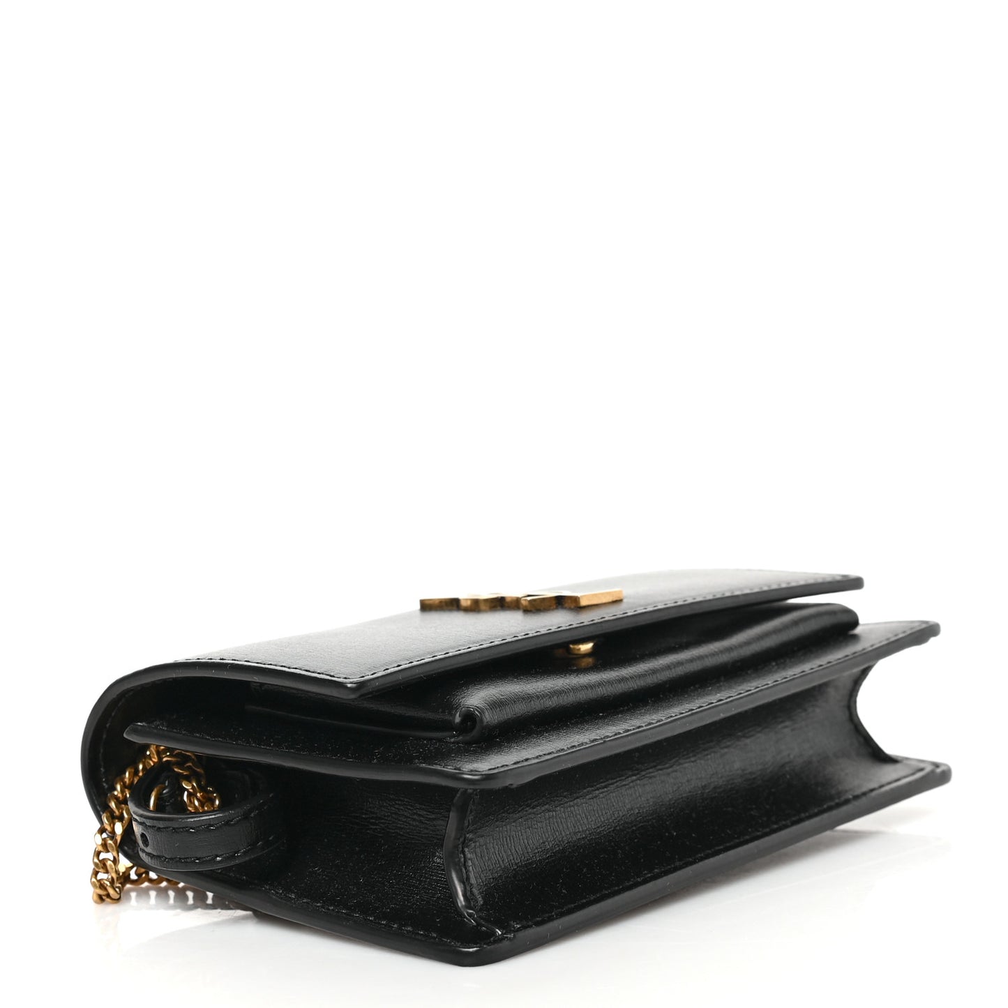 Smooth Calfskin Sunset Baby Belt Bag Black