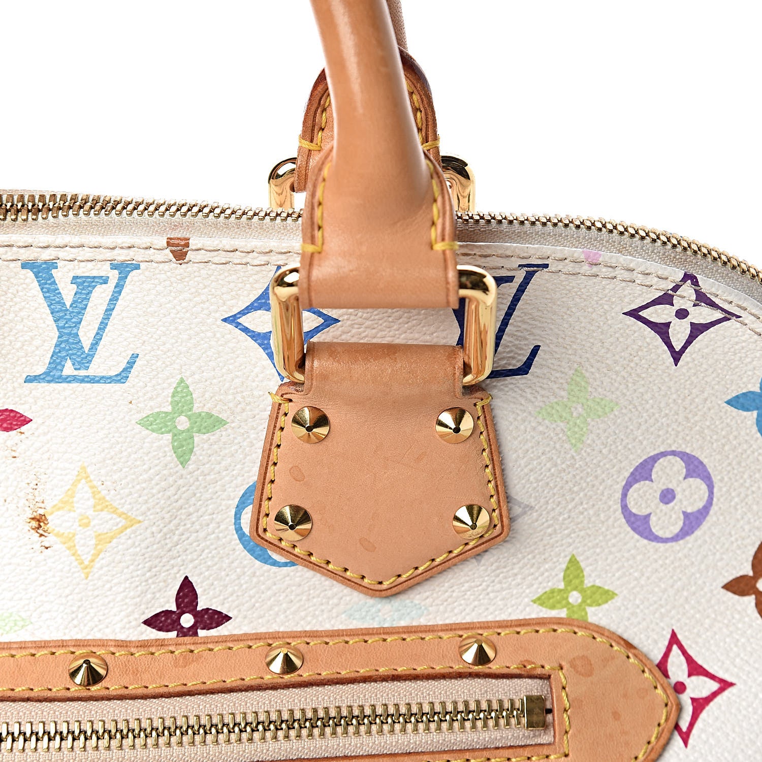 Louis Vuitton Monogram Multicolor Alma White 15 of 20